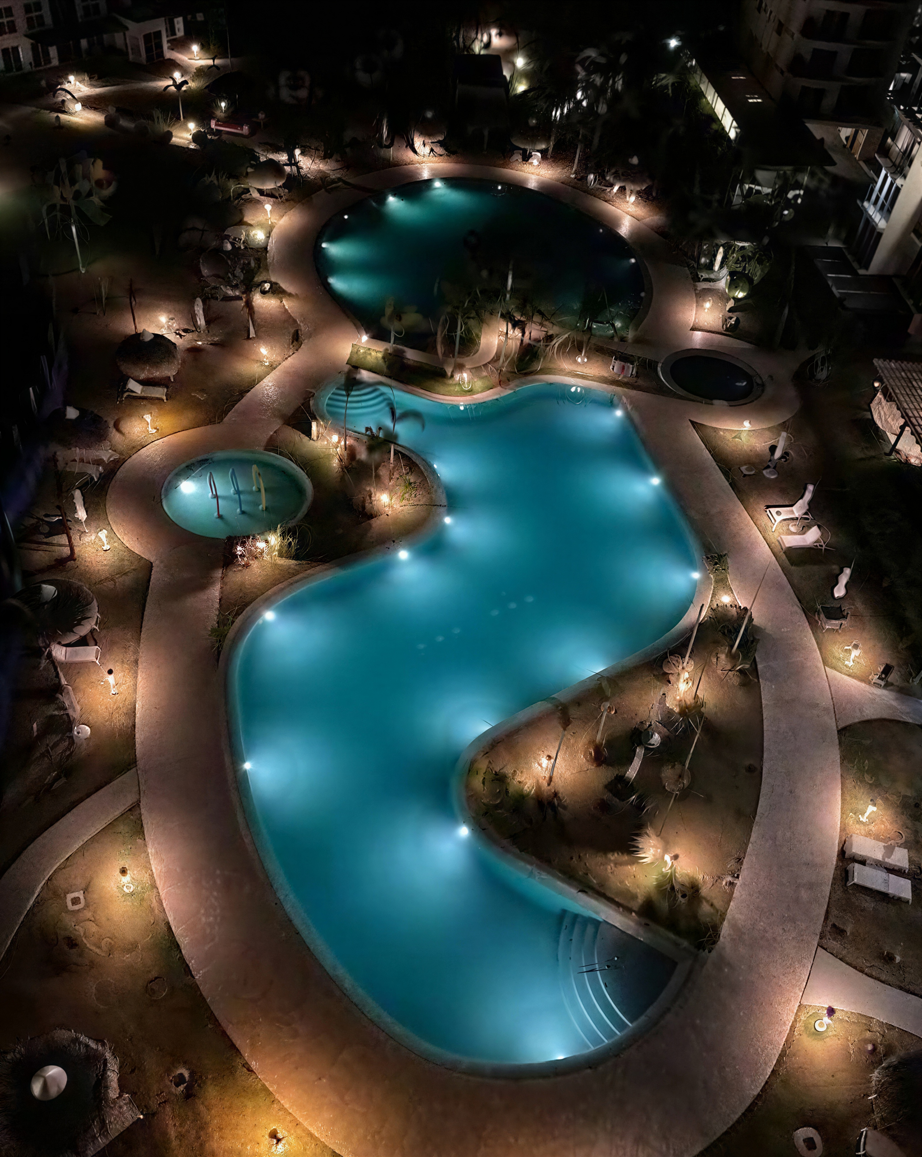 Ventanas del Mar de noche